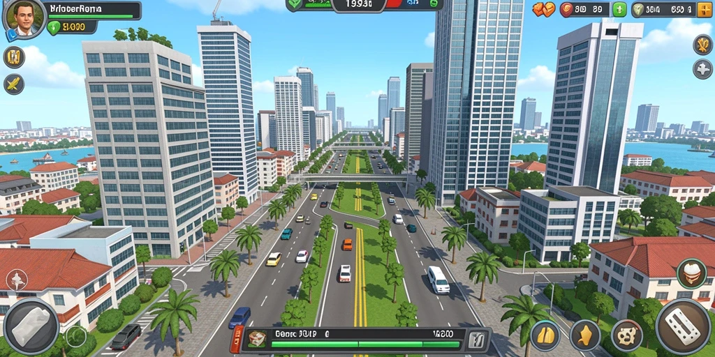 Tampilan antarmuka game yang menarik dan user-friendly.